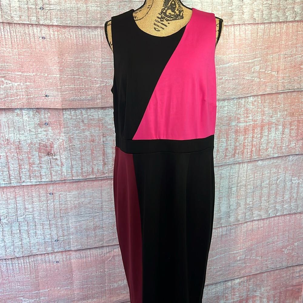 LANE BRYANT Dress Women's Size 14 Colorblock Office Dress